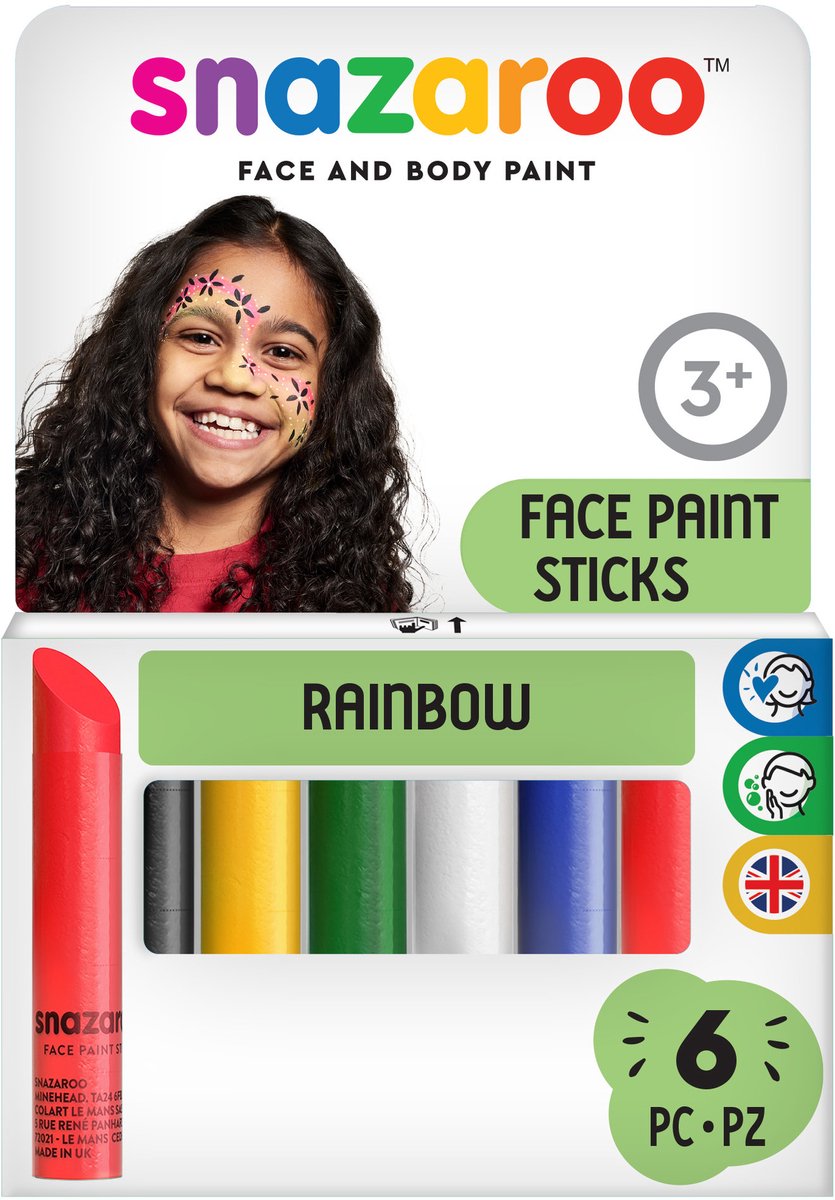 Snazaroo Gesichtsbemalungsstifte Regenbogen
