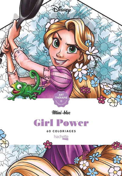 Hachette Disney Girl Power Mini Block – Malbuch – Malbuch für Erwachsene