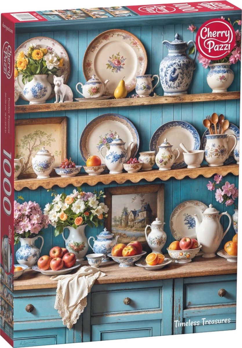 Cherrypazzi-Puzzle zeitlose Schätze – 1000 Teile – nostalgisches Puzzle