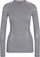 Falke Wool-Tech Longsleeve schnelltrocknendes Woll-Funktions-Langarmshirt Damen Grau - Größe L