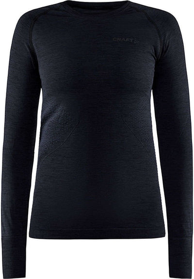 Craft Core Dry Active Comfort Ls W Damen-Thermoshirt – Schwarz
