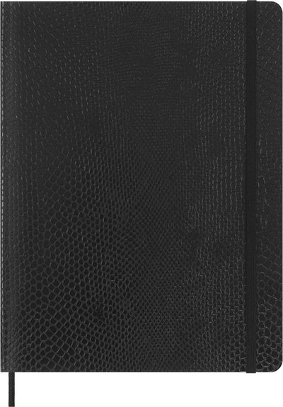 Moleskine Vegea Notizbuch Boa XL (18 x 25 cm), linierter Softcover – Schwarz (Box)