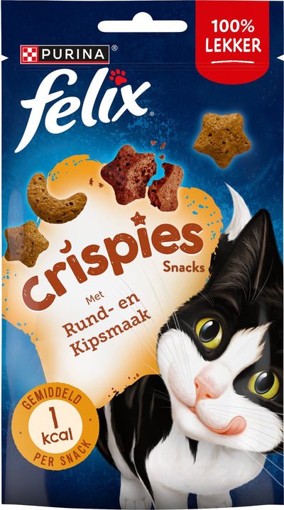 4415 Katzenfutter Purina Felix Crispies Huhn Kalbfleisch 45 g