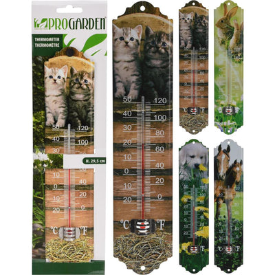 Profi-Gartenthermometer mit Tierbild 29,5 cm