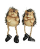 Country Field Country Field Statue Igel mit baumelnden Beinen Celest Brown Polystone 5,5x6x7cm 2 sortiert