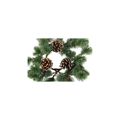 Ländlicher Feldkranz Pinus parviflora graugrüne Seide ø30,5x4cm