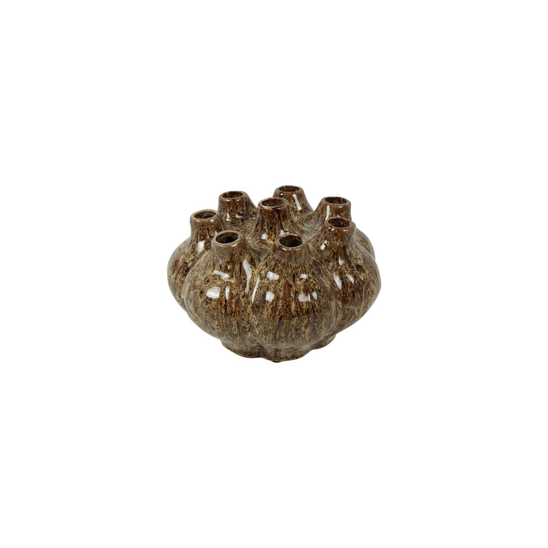 Country Field Country Field Vase Lorena Braun Creme Steingut ø25x17cm