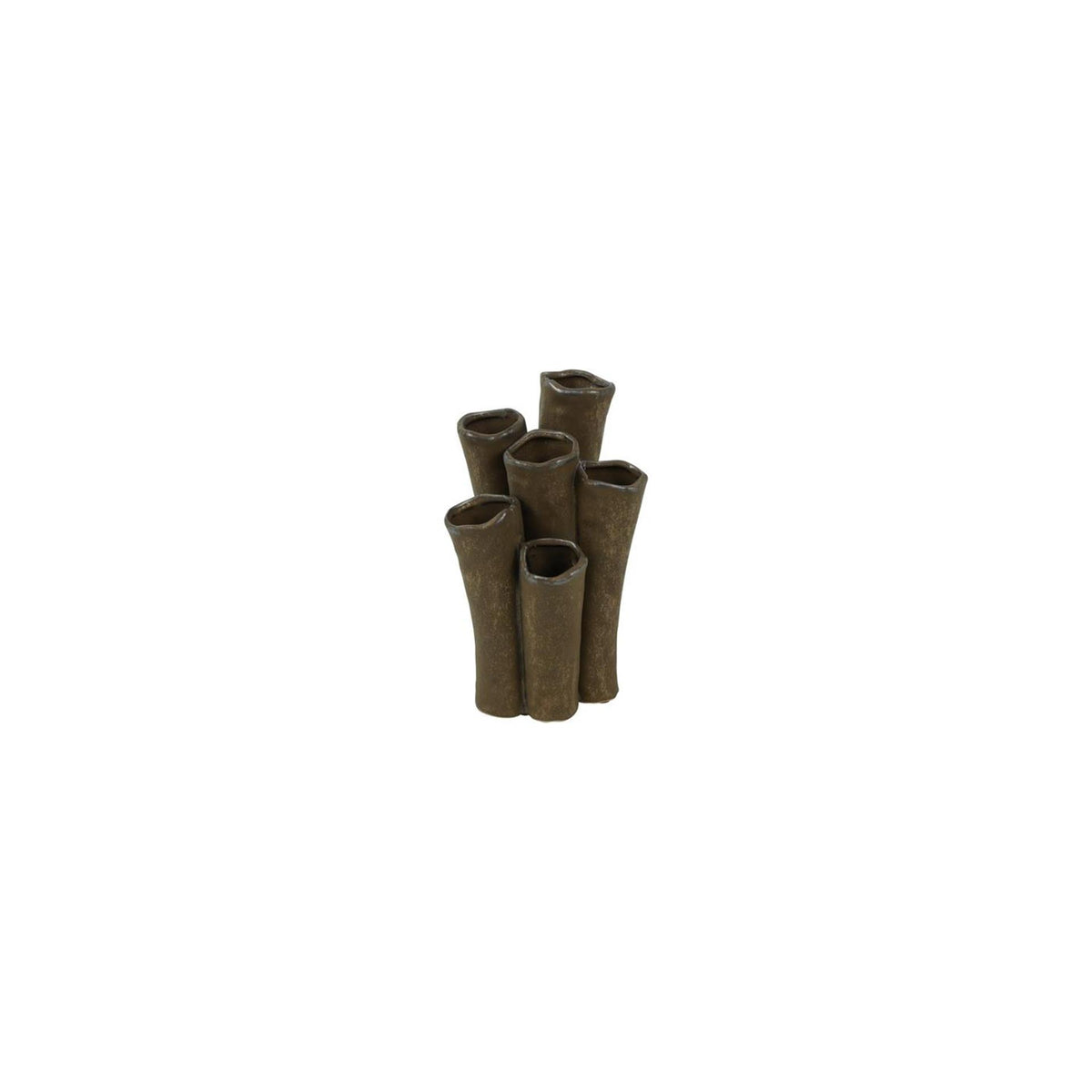 Country Field Country Field Vase Enix braunes Steingut 12,5x9,5x20,5cm