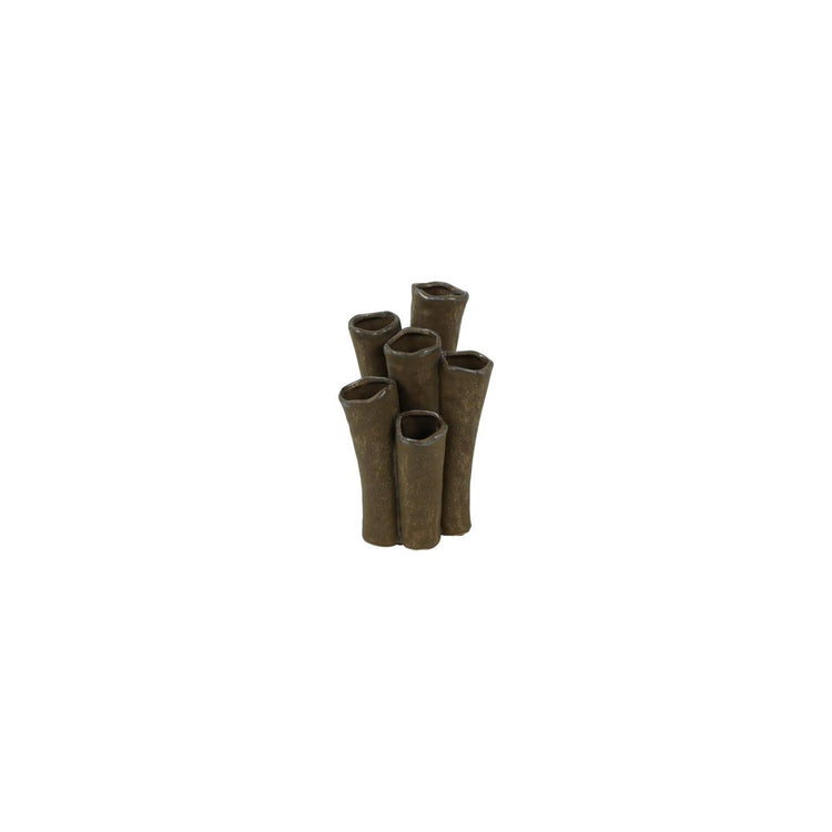Country Field Country Field Vase Enix braunes Steingut 12,5x9,5x20,5cm
