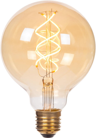 Lucide g95 – Glühlampe – ø 9,5 cm – LED 3 Stepdim (Speicher) – E27 – 1 x 4,9 W 2200 K – Bernstein