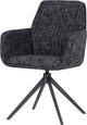 Woood Grant Esszimmerstuhl mit Armlehne – Melange – Schwarz – 88 x 61 x 63
