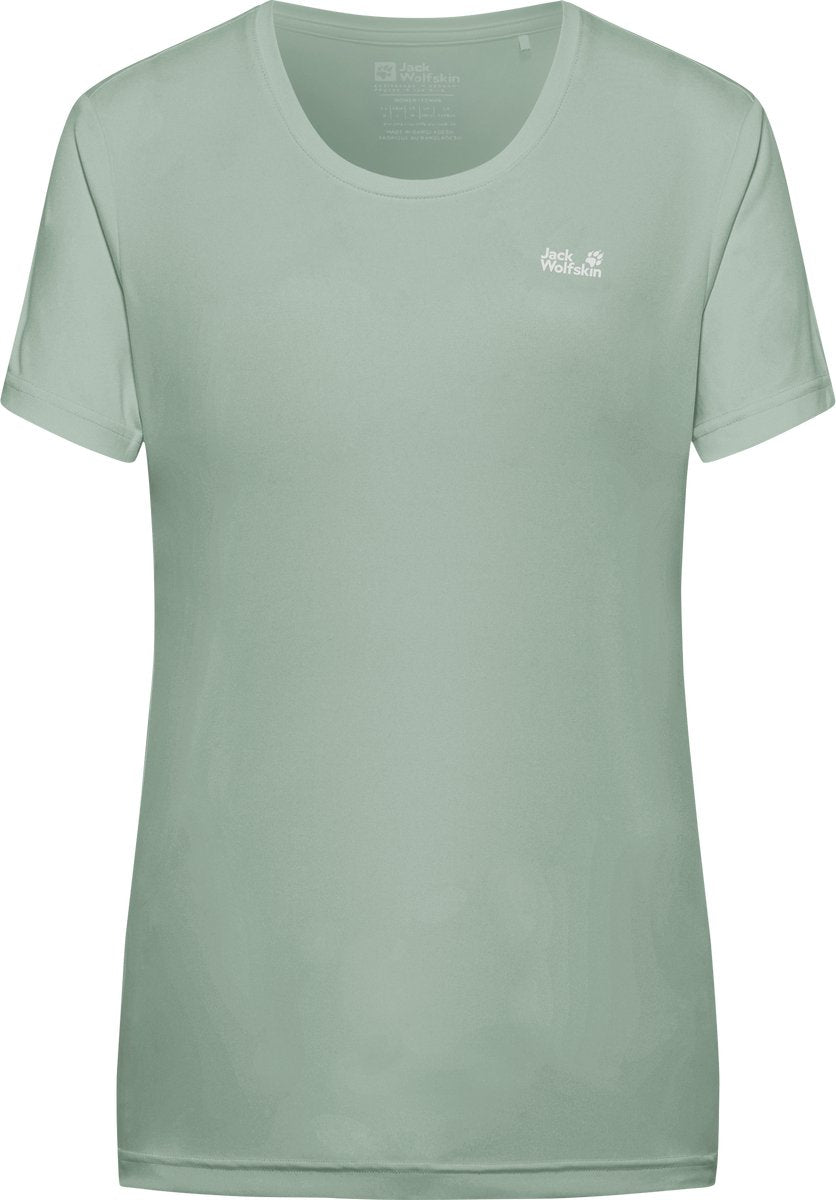 Jack Wolfskin Tech T W Damen Outdoor-Shirt – grünes Zinnia