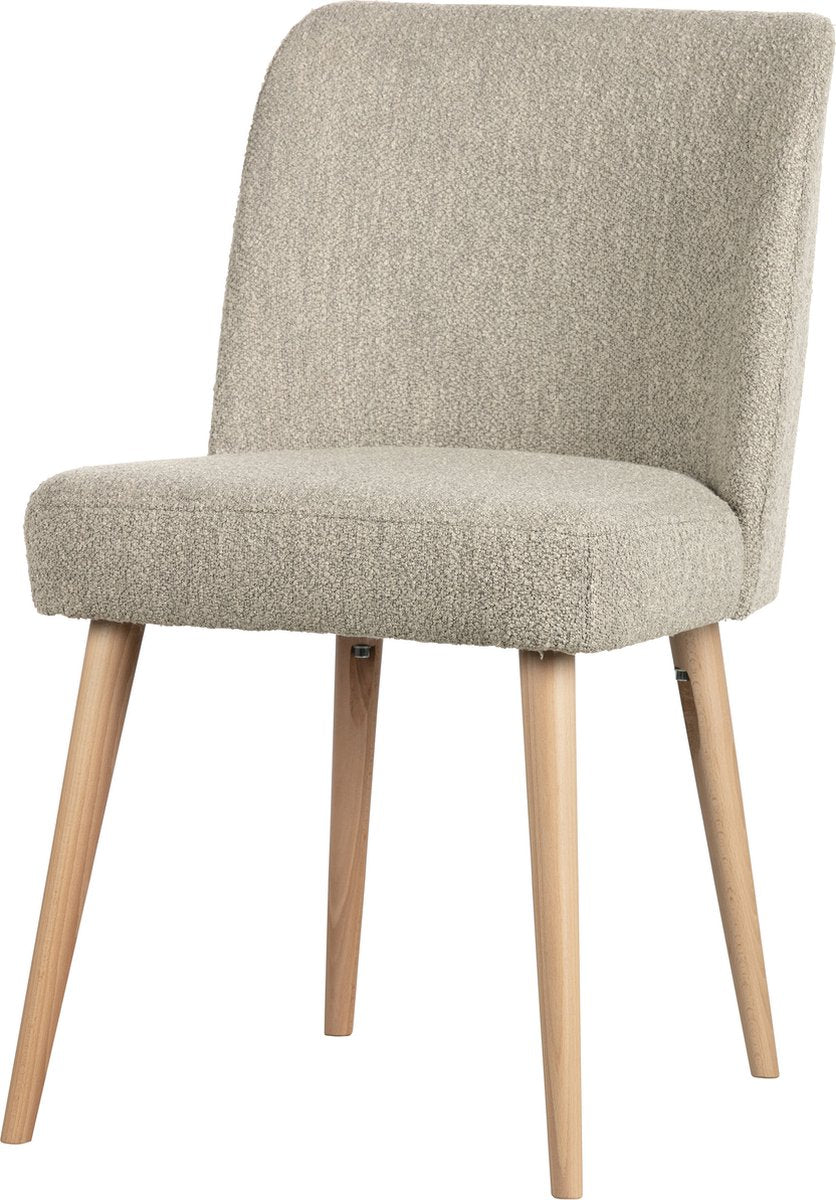 Vtwonen Force Esszimmerstuhl – Boucle – Natur – 81 x 47 x 58