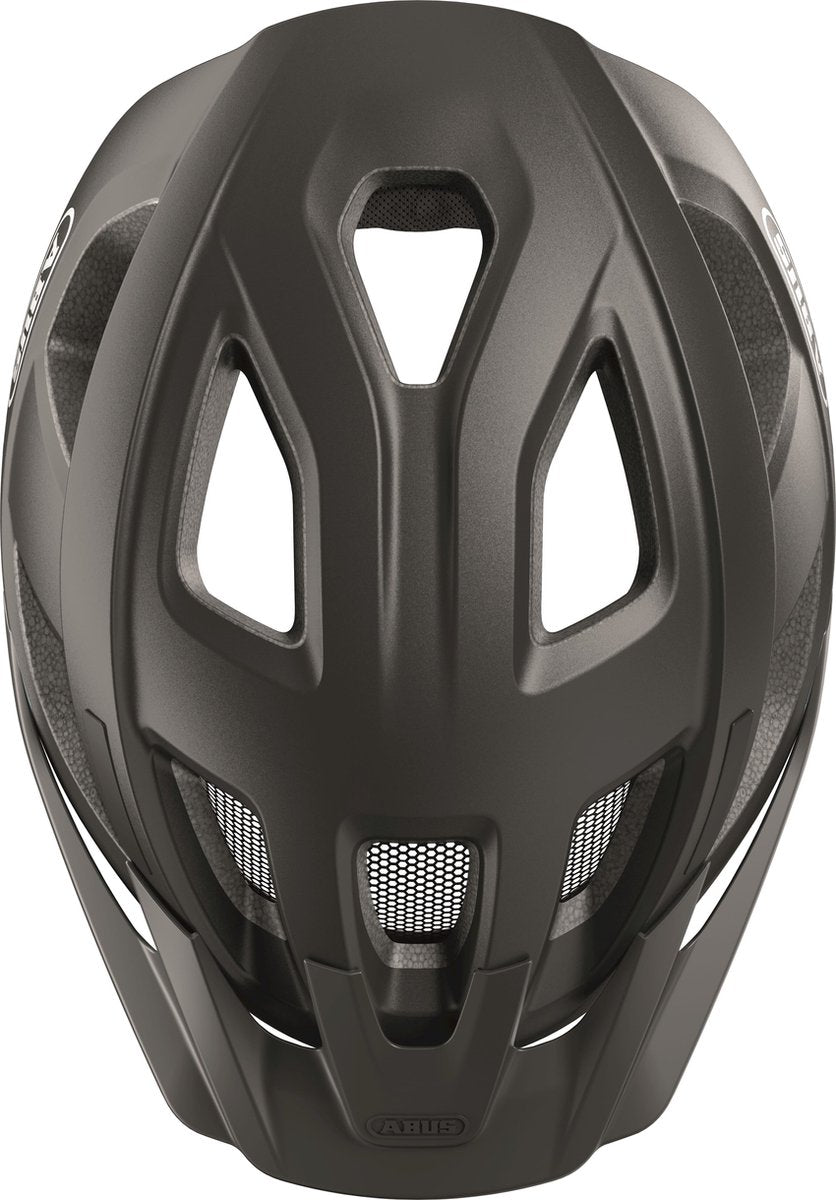 Abus Aduro 3.0 Fahrradhelm - sportlich, schick, sicher - Titan - M 52-58 cm