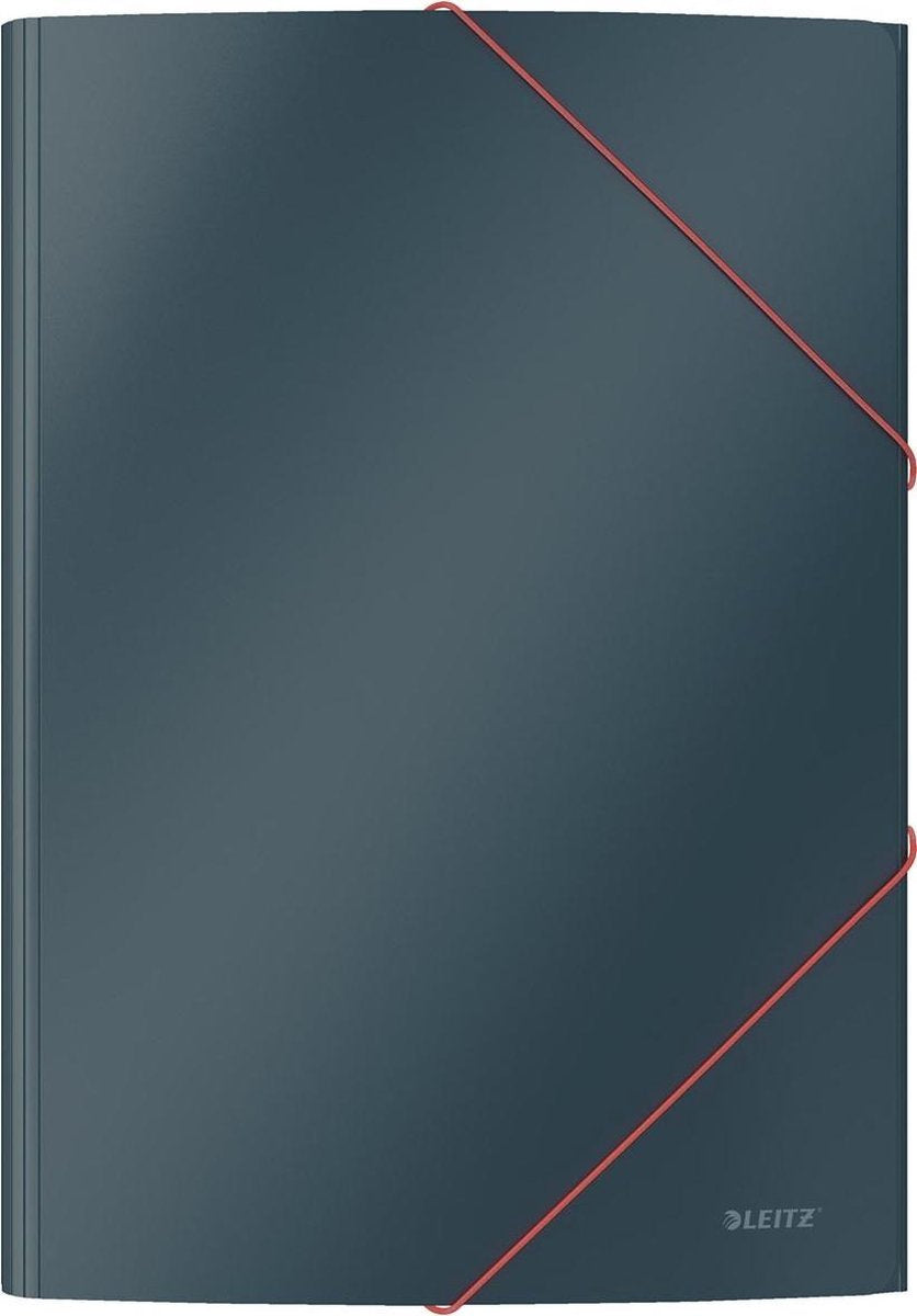 Leitz Cozy Karton 3-Klappen-Ordner – Ordner für Dokumente A4 – Elasto-Ordner – ideal für Home-Office-Arbeiten von zu Hause aus – Samtgrau