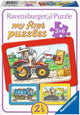 Ravensburger - Bagger -Traktor und Kippwagen 3x6 Teile