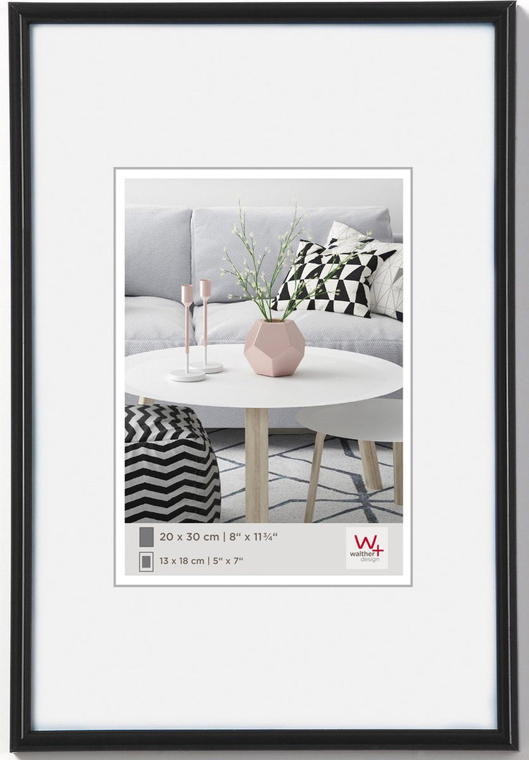 Walther Galeria - Kunststoffrahmen - Fotogröße 15x20 cm - Schwarz