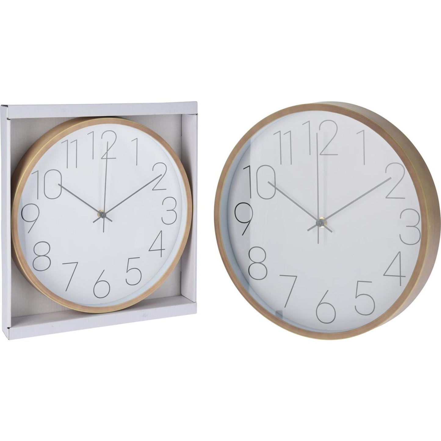 Wanduhr Holzoptik 30,5x4cm
