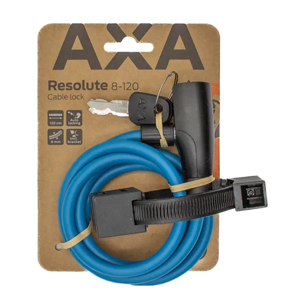 Axa Kabelschloss Resolute 8-120 – Blau