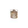 Landfeld Landfeld Weihnachtsgeschenk mit 10 LED-Lichtern Pippa Gold Metall ø10x11cm mit Timer, 2xaa