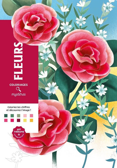 Hachette Heroes Coloriages Mystères Fleurs – Malbuch nach Zahlen für Erwachsene – Hachette