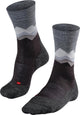 Falke TK2 Anti-Blister Wandersocken aus dickem Woll-Funktionsmaterial Herren Schwarz - Größe 42-43