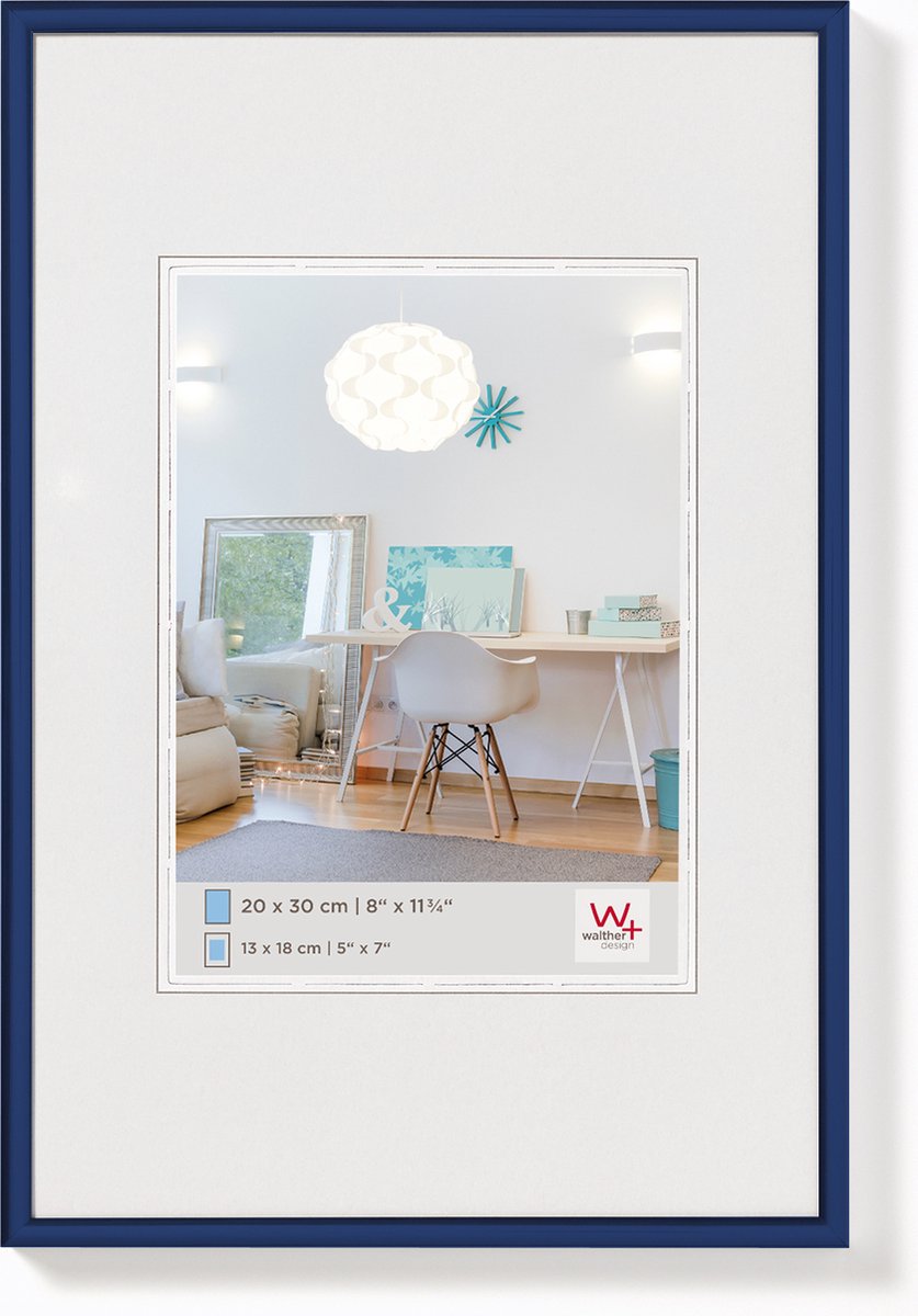 Walther New Lifestyle - Kunststoffrahmen - Fotogröße 30x40 cm - Blau