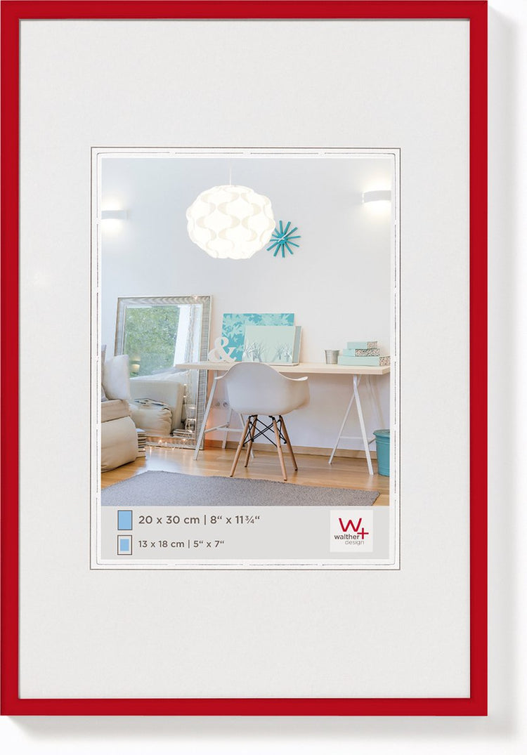 Walther New Lifestyle - Kunststoffrahmen - Fotogröße 40x50 cm - rot