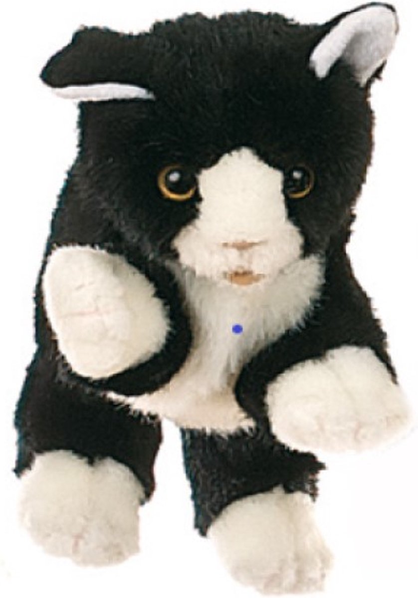 Living Puppets Handpuppe schwarze und weiße Katze