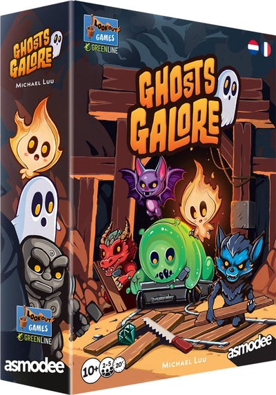 Asmodee Brettspiel „Geister in Hülle und Fülle“ strategisches Familienspiel aus Pappe.