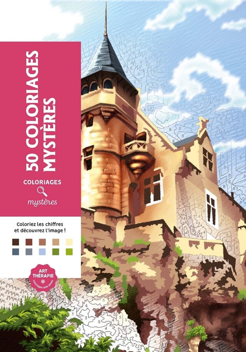 Hachette Heroes 50 Coloriages Mystères – Malbuch zum Malen nach Zahlen für Erwachsene –