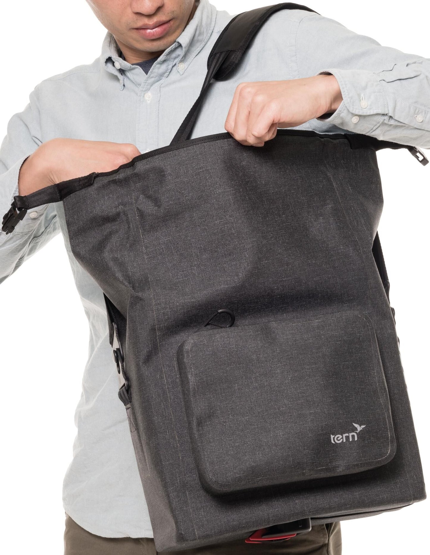 TERN Kofferbeutel Trockenwarenbeutel Tweed schwarz