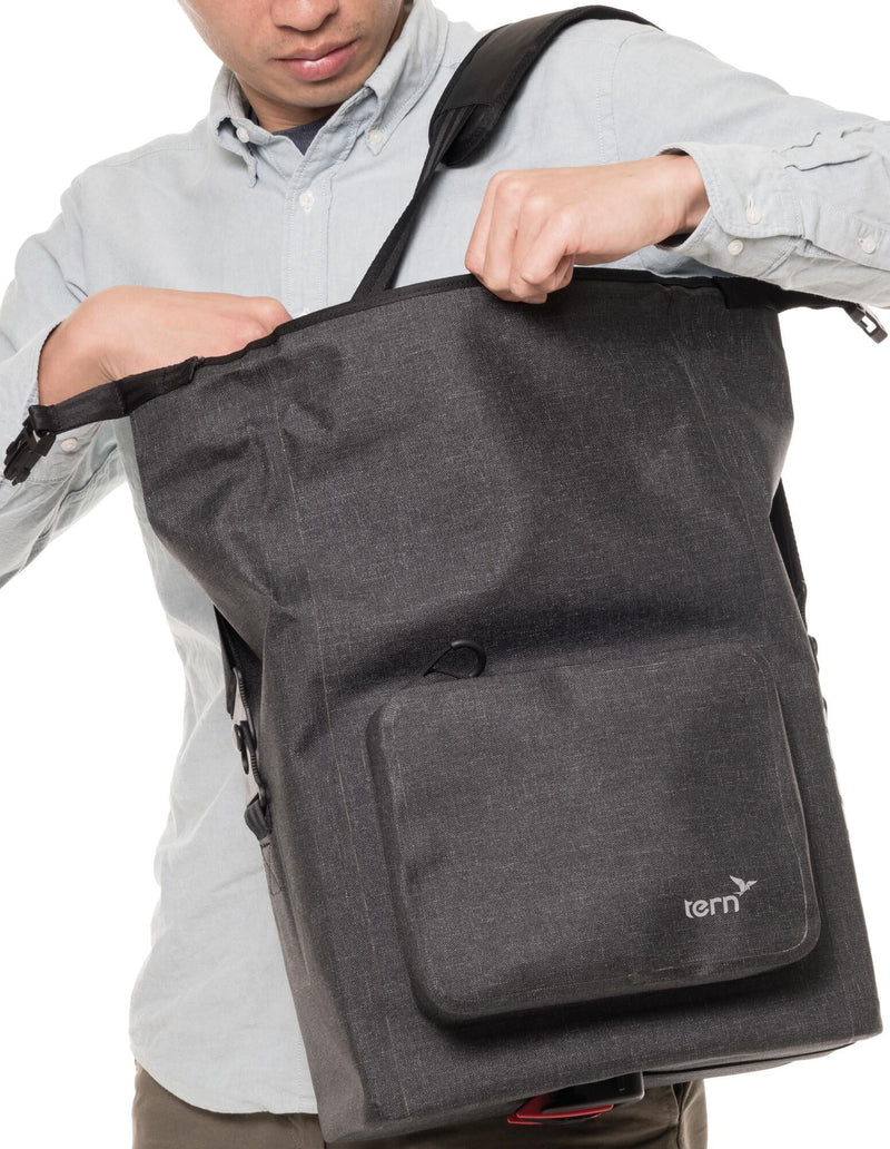 TERN Kofferbeutel Trockenwarenbeutel Tweed schwarz