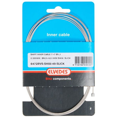 Elvedes link inner k 2250mm Edelstahl N-nip. 6472RVS-SHIM-49-SL