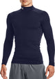 Under Armour UA CG Armour Comp Mock-Blu Herren-Sportshirt – Midnight Navy – Weiß