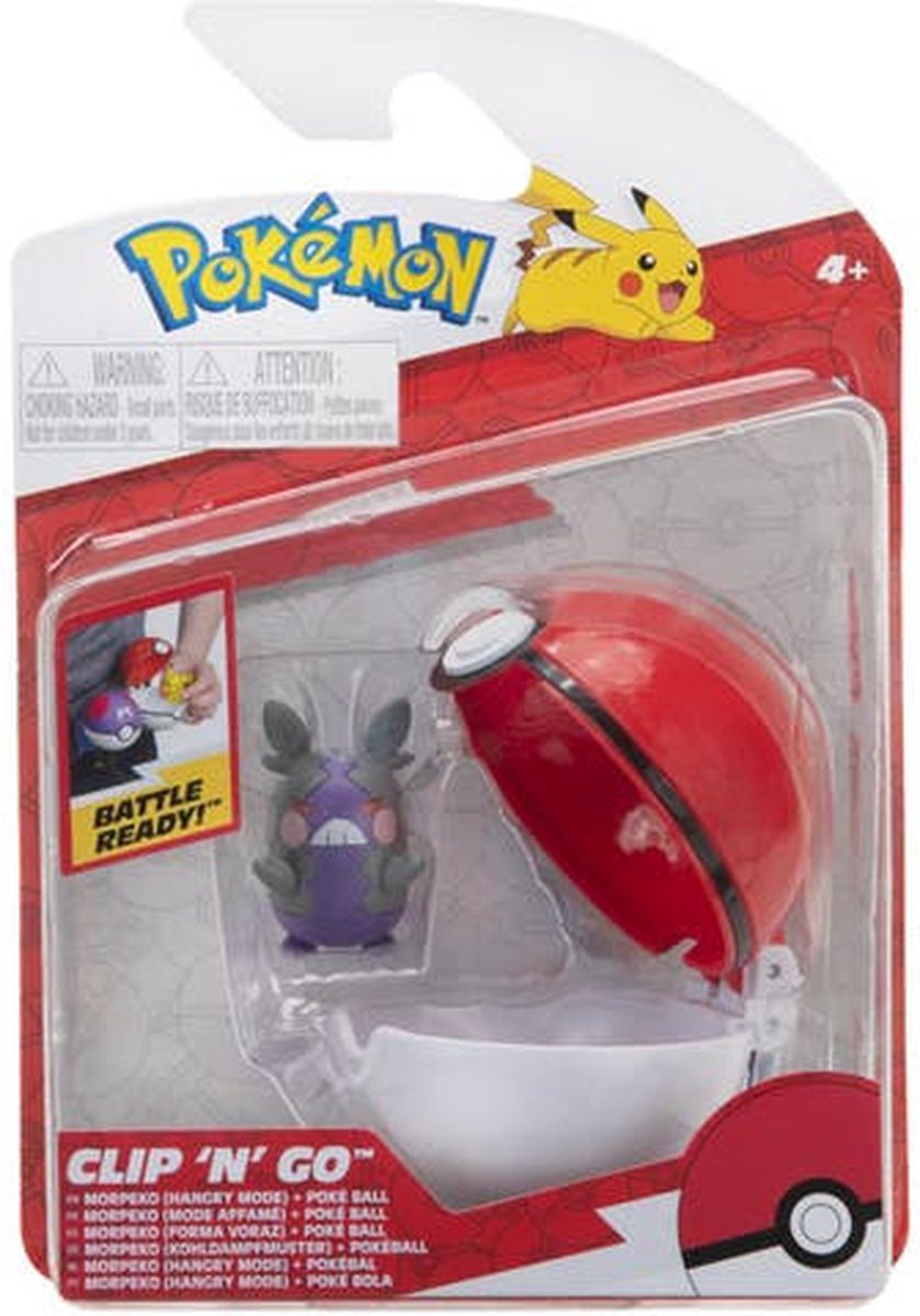 Pokémon Pokemon - Clip 'n' Go - Morpeko (Hangry-Modus) + Pokeball