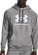 Under Armour UA Rival Fleece Logo HD-Gry Herren-Sportpullover – Castlerock Light Heather – Weiß
