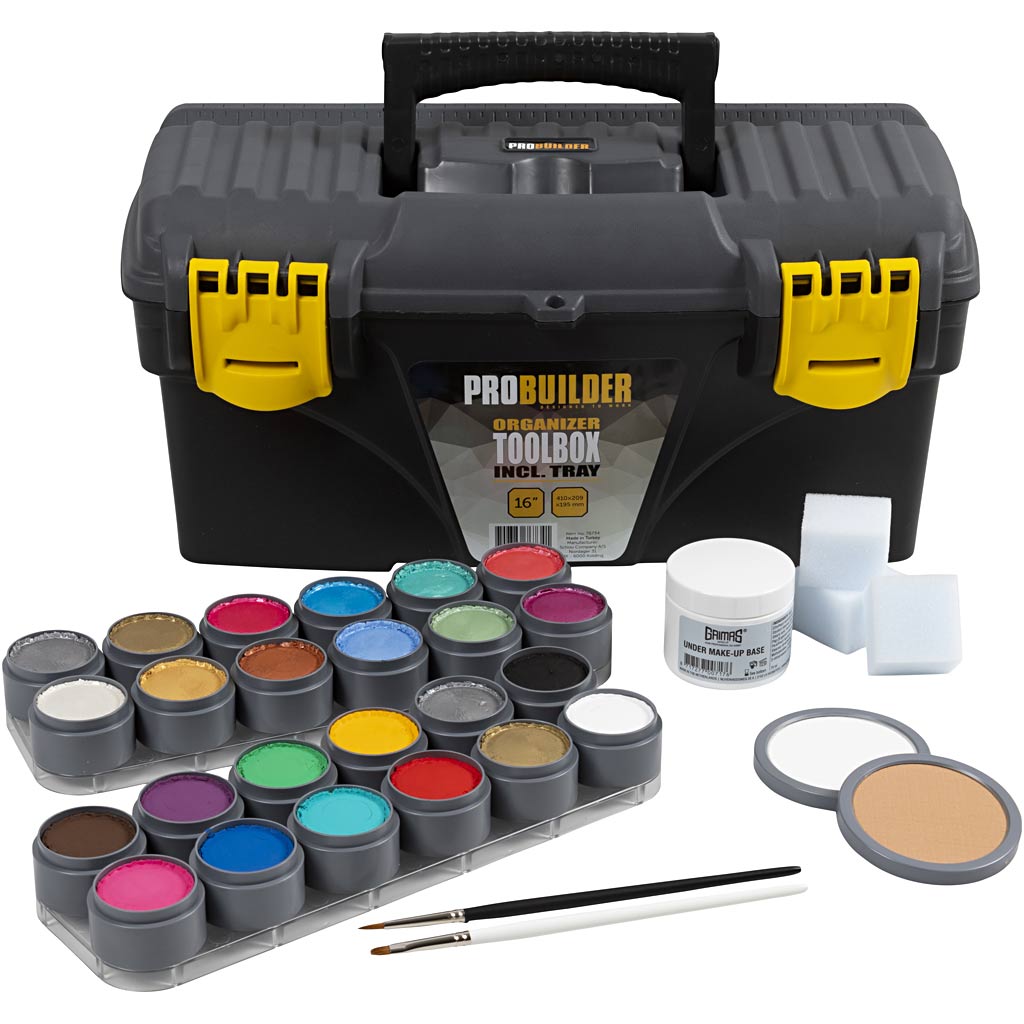 Grimas machen -up -Koffer, verschiedene Farben, 39 Teile 1 Set