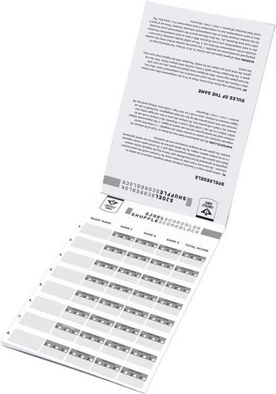 Engelhart Shuffleboard-Punkteblock – Set mit 10 Stück – 50 Blatt pro Block – Punkteblock für Shuffleboard – Wertung und Spielregistrierung – Langfeld