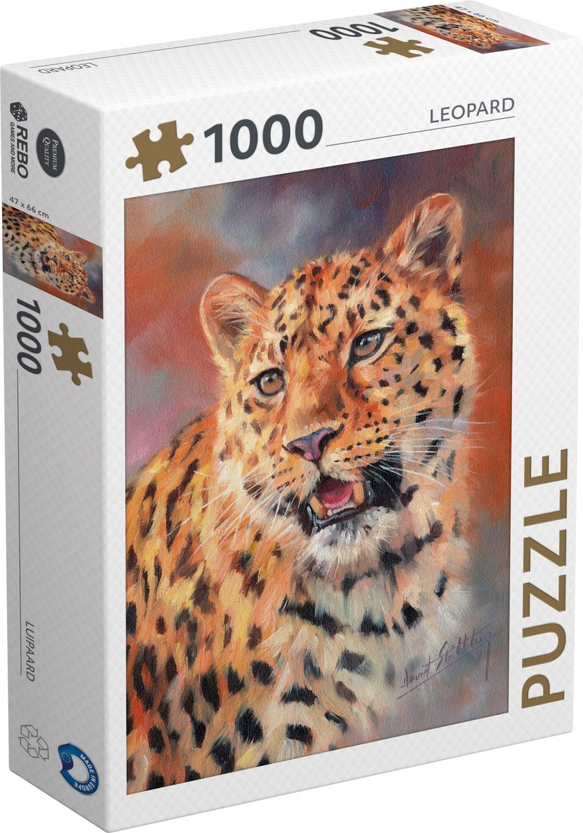 REBO Productions Legpuzzel Leopard 1000 Stücke
