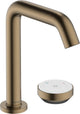 Hansgrohe tecturis s – Waschtischarmatur – Kaltstart energiesparend – mit Ablaufgarnitur – Größe 150 mm – gebürstete Bronze