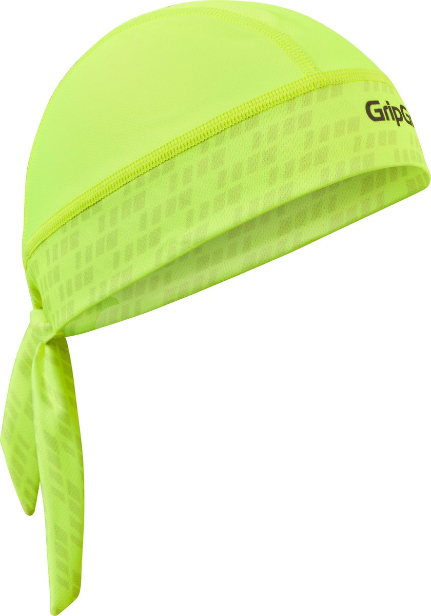 Gripgrab – Sommer-Fahrrad-Bandana, Schweißschutz, UV-Schutz, Kopftuch, Radmütze – gelbe Warnweste – Unisex – Größe Einheitsgröße