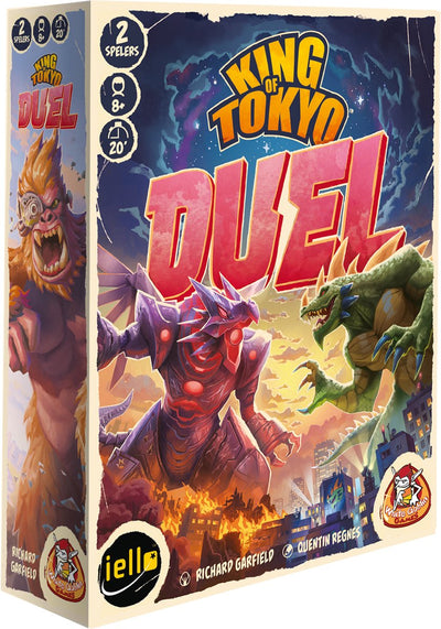 Weiße Koboldspiele – König von Tokio: Duell – 2-Personen-Spiel – 2 Spieler – taktisches, schnelles Würfelspiel – 20 Minuten – ab 8 Jahren