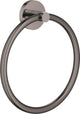 Grohe Essentials Handtuchring – ø 18 cm – Metall – Hartgraphit (Anthrazit glänzend) – 40365a01