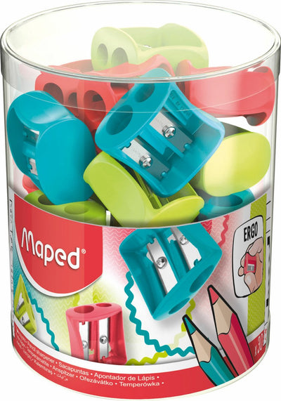 Maped Office Maped 062511, manueller Bleistiftspitzer, verschiedene Farben, Kunststoff, 1,1 cm, 8 mm