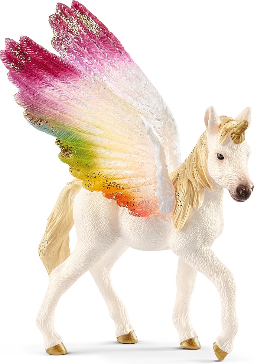 Schleich Bayala geflügeltes Regenbogen-Einhornfohlen 70577