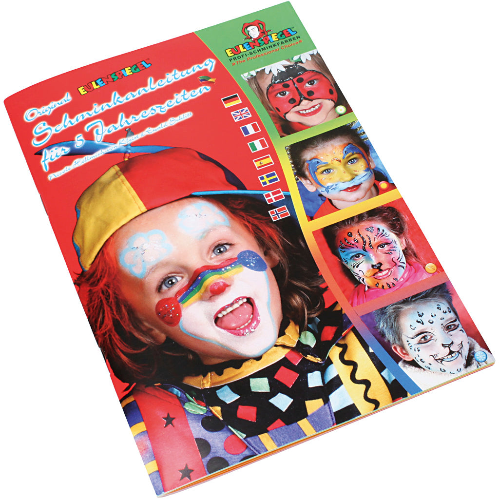 Eulenspiegel Schmink Broschüre, 19 Make-up-Designs, 1 Stück