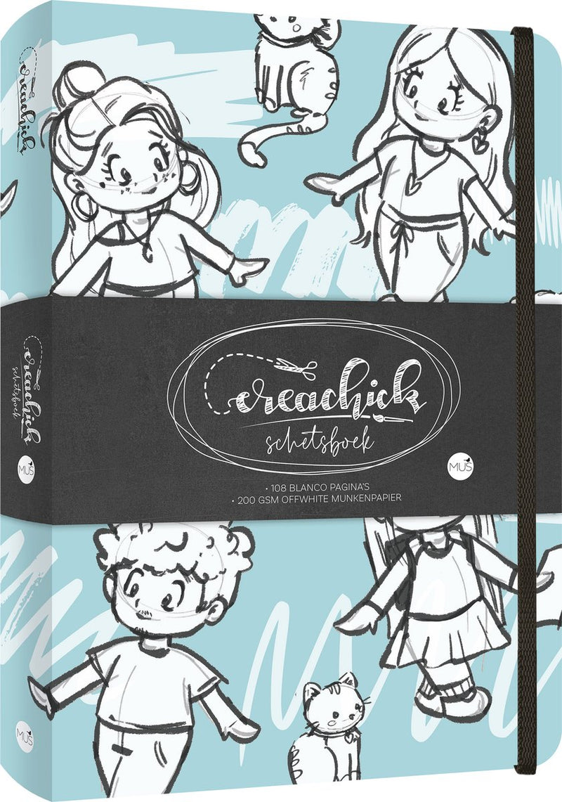 Kluitman Skizzenbuch Creachick Blau