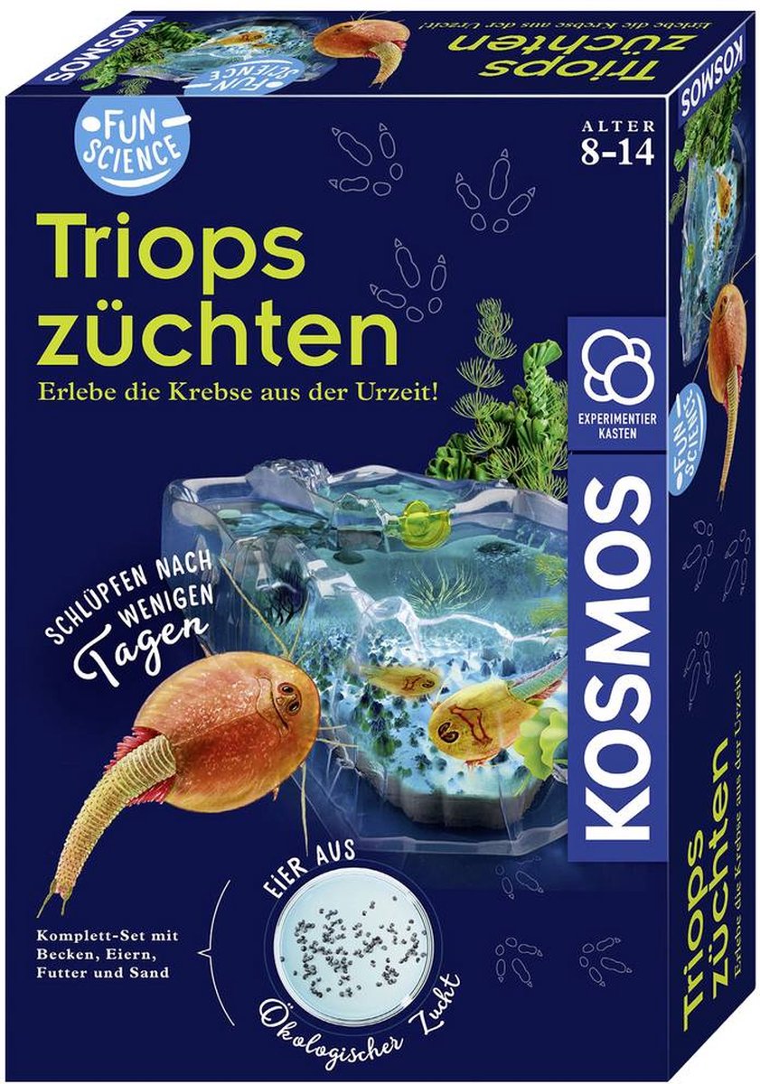 Kosmos 637231 Fun Science Triops züchten Experimentierbox ab 8 Jahren