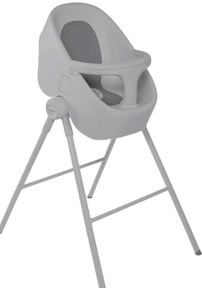Chicco Badesprudelnest Junior – Babybadewanne mit Ständer – höhenverstellbare Babywanne – 2-teilig – Grau